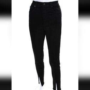 Rag & Bone Womens Cotton Denim Five Pocket High-Rise Skinny Jeans Black Size 31